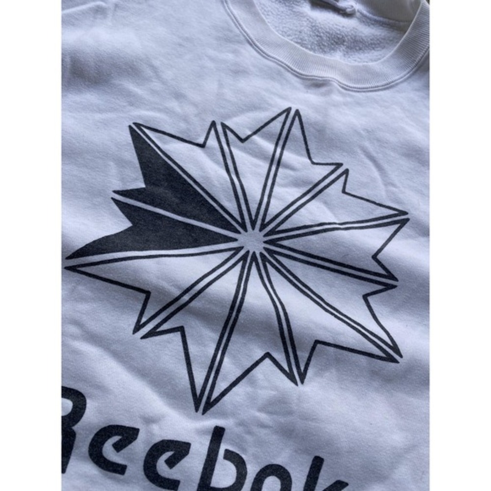 Vintage GAP Sport Sweatshirt Mens XL White Reebok Graphic Pullover Fleece 90s - Picture 4 of 10